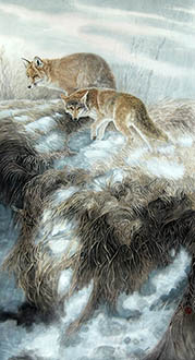 Chinese Other Animals Painting,96cm x 180cm,lbz41082024-x