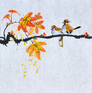 Chinese Other Birds Painting,33cm x 33cm,2408013-x