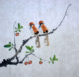 Chinese Other Birds Painting,33cm x 33cm,2408018-x