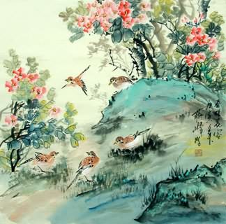 Chinese Other Birds Painting,69cm x 69cm,2423018-x