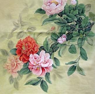 Chinese Other Flowers Painting,69cm x 69cm,2352026-x