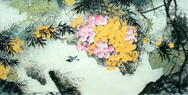 Chinese Other Flowers Painting,66cm x 136cm,2397009-x