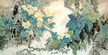 Chinese Other Flowers Painting,66cm x 136cm,2397012-x