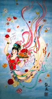 Chinese Other Mythological Characters Painting,30cm x 62cm,3367005-x