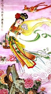 Chinese Other Mythological Characters Painting,30cm x 62cm,3367008-x