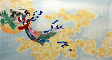 Chinese Other Mythological Characters Painting,92cm x 174cm,3769001-x