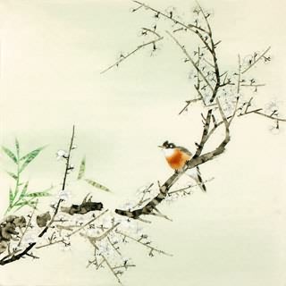 Chinese Plum Blossom Painting,66cm x 66cm,2340053-x