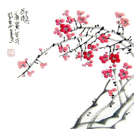 Plum Blossom,33cm x 33cm(13〃 x 13〃),2396007-z