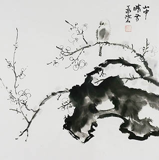 Chinese Plum Blossom Painting,50cm x 50cm,2407055-x