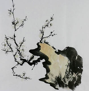 Chinese Plum Blossom Painting,50cm x 50cm,2407093-x