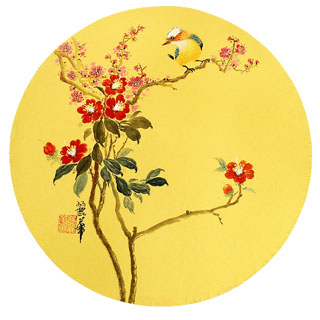 Chinese Plum Blossom Painting,34cm x 34cm,2485070-x