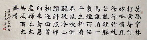 Poem Expressing Feelings,48cm x 176cm(19〃 x 69〃),5942007-z