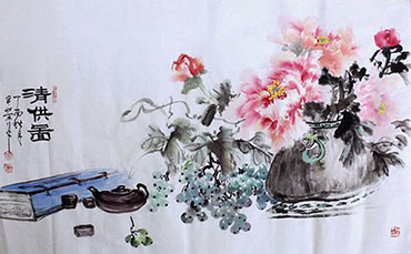 Chinese Qing Gong Painting,50cm x 100cm,2347004-x