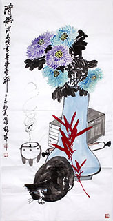 Chinese Qing Gong Painting,68cm x 136cm,2371027-x