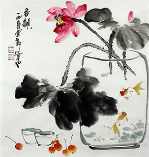 Chinese Qing Gong Painting,50cm x 50cm,syx21172002-x