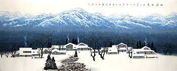 Chinese Snow Painting,96cm x 240cm,1095112-x