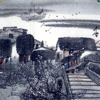 Chinese Snow Painting,50cm x 50cm,1168003-x