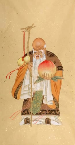 the Three Gods of Fu Lu Shou,66cm x 130cm(26〃 x 51〃),3532016-z
