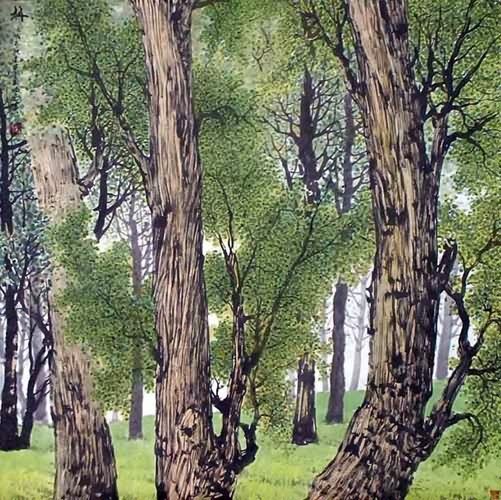 Trees,69cm x 69cm(27〃 x 27〃),1178005-z