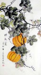 Chinese Vegetables Painting,50cm x 100cm,5564007-x