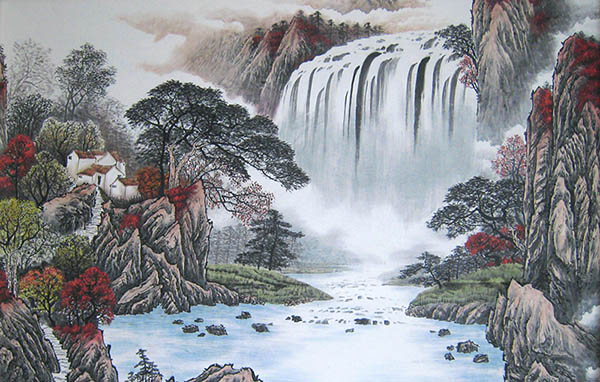Waterfall,100cm x 160cm(39〃 x 63〃),1011021-z