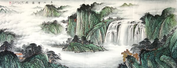 Waterfall,96cm x 239cm(38〃 x 94〃),1021007-z