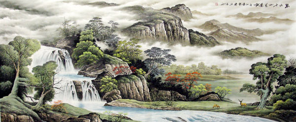 Waterfall,96cm x 240cm(38〃 x 94〃),1135009-z