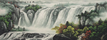 Chinese Waterfall Painting,70cm x 180cm,1135041-x
