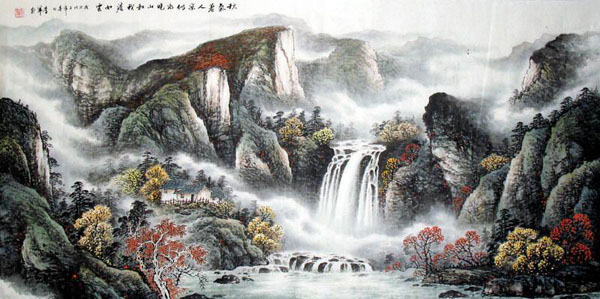 Waterfall,69cm x 138cm(27〃 x 54〃),1137007-z