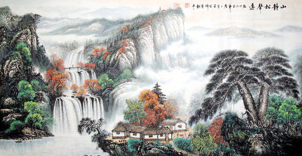 Waterfall,69cm x 138cm(27〃 x 54〃),1139008-z