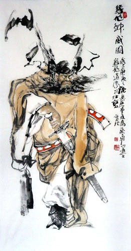Zhong Kui,69cm x 138cm(27〃 x 54〃),3447003-z