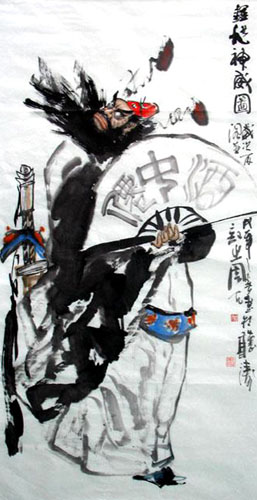 Zhong Kui,69cm x 138cm(27〃 x 54〃),3777005-z