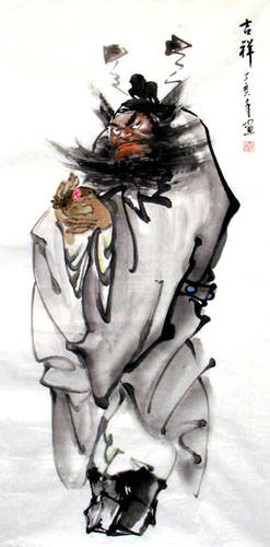 Zhong Kui,50cm x 100cm(19〃 x 39〃),3782001-z