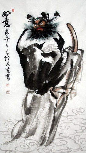 Zhong Kui,50cm x 100cm(19〃 x 39〃),3791002-z