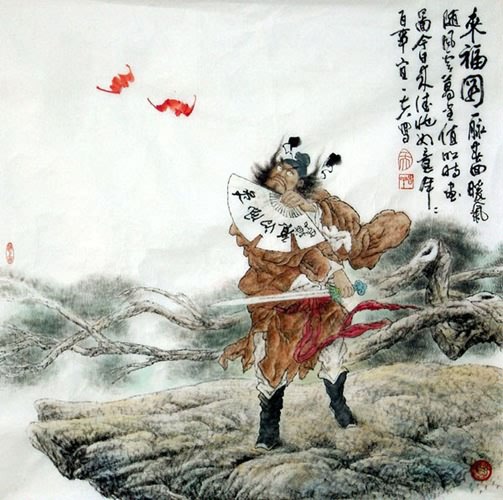 Zhong Kui,69cm x 69cm(27〃 x 27〃),3970007-z