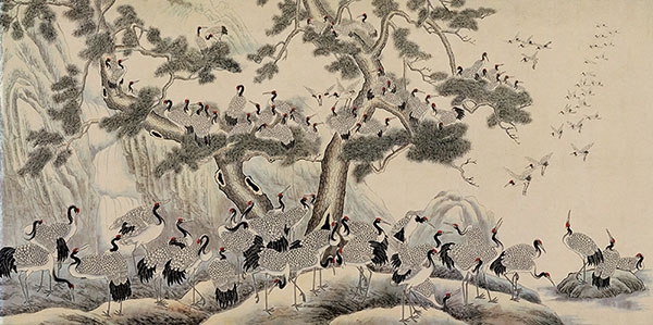 100 Birds,50cm x 100cm(19〃 x 39〃),2735015-z