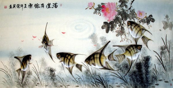 Angelfish,50cm x 100cm(19〃 x 39〃),2670002-z