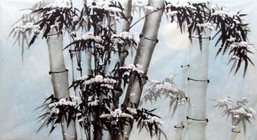 Chinese Bamboo Painting,50cm x 100cm,2311048-x