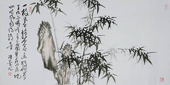 Chinese Bamboo Painting,136cm x 68cm,xm21184006-x