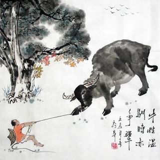 Chinese Boyes Painting,50cm x 50cm,3448005-x