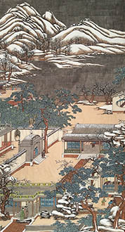 Chinese Buildings Pavilions Palaces Towers Terraces Painting,96cm x 180cm,lzx11188008-x