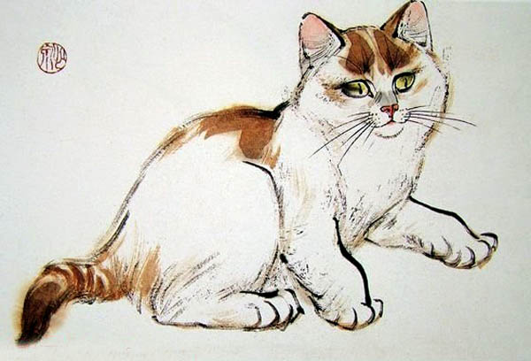 Cat,50cm x 33cm(19〃 x 13〃),4533001-z
