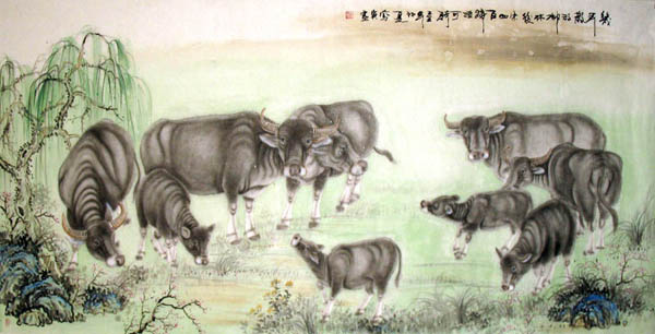 Cattle,66cm x 130cm(26〃 x 51〃),4670014-z