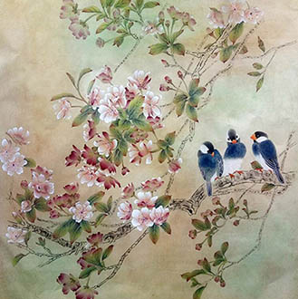 Chinese Cherry Blossom Painting,66cm x 136cm,2735021-x