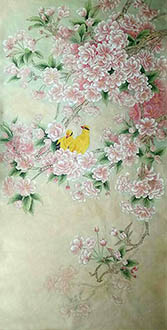 Chinese Cherry Blossom Painting,66cm x 136cm,2735024-x