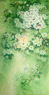 Chinese Cherry Blossom Painting,66cm x 136cm,2735034-x