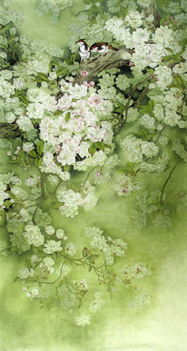 Cherry Blossom,96cm x 180cm(38〃 x 71〃),hhh21207002-z