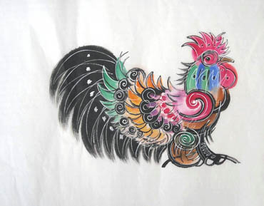 Chinese Chicken Painting,34cm x 46cm,4681003-x