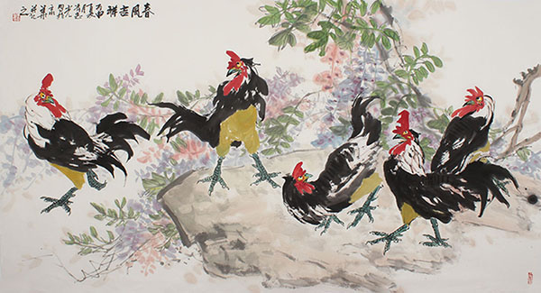Chicken,97cm x 180cm(38〃 x 70〃),fzg21189002-z