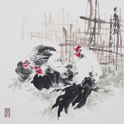 Chicken,68cm x 68cm(27〃 x 27〃),syx21172010-z